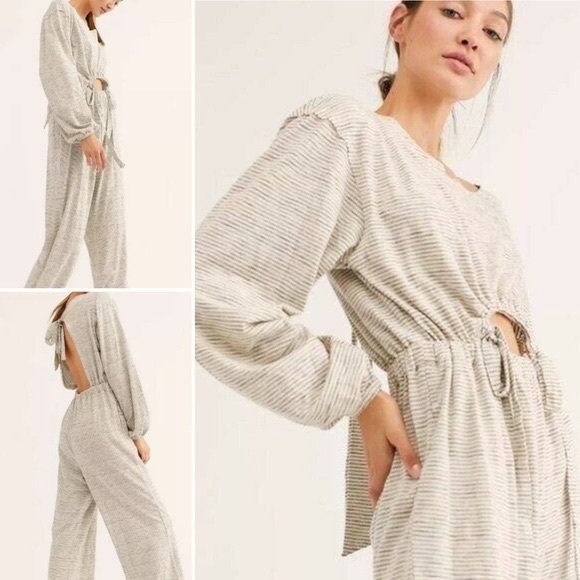 FREE PEOPLE | Lazy Sunday Open Back Jumpsuit - Picture 4 of 5